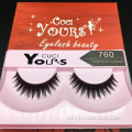 2019 Nya 10 Par 3D Faux Mink Lashes 100 Mänskliga Hår Flash Eyelashes Extensions